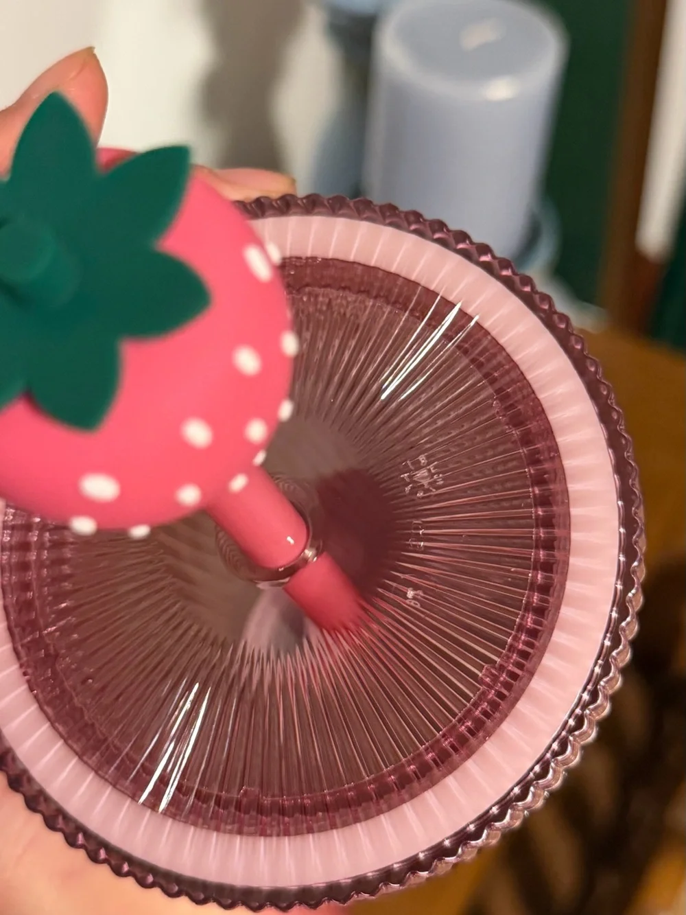 Starbucks 2026 Pink Drink Strawberry Straw Topper Cold Cup Tumbler 24oz NEW